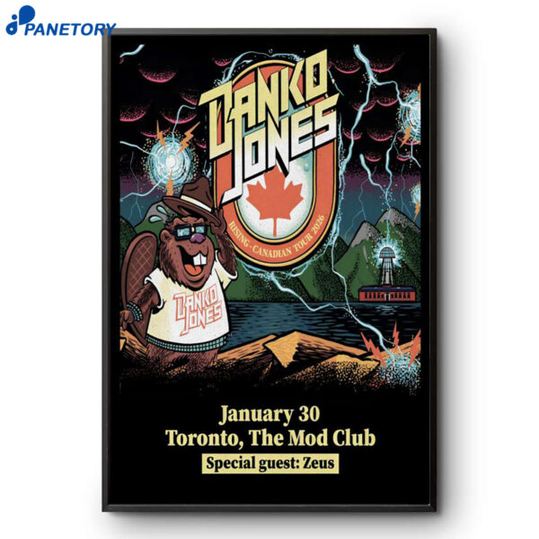 Danko Jones Event Toronto ON Jan 30 2026 Poster