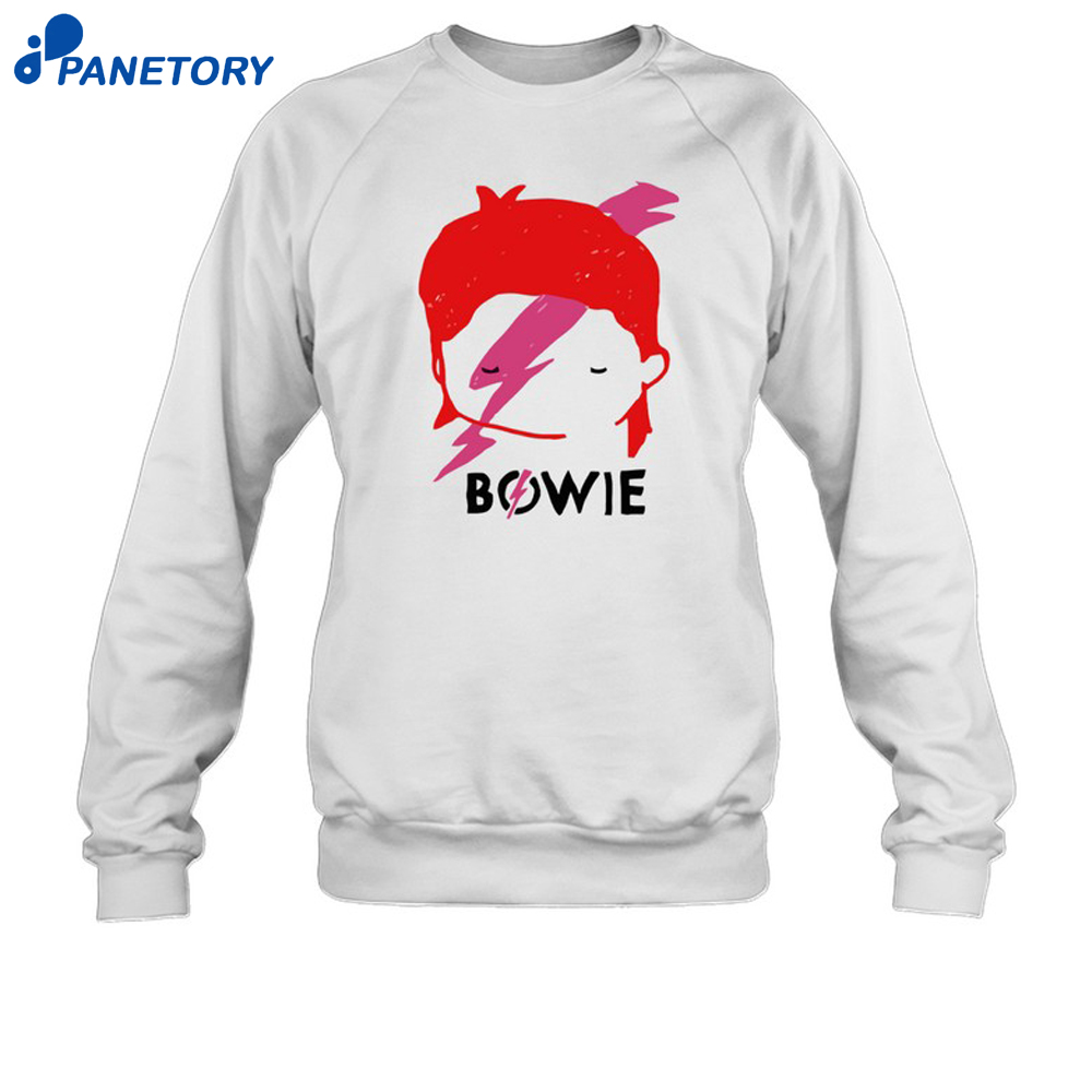 David Bowie Aladdin Sane Lightning Bolt Sketch Shirt 6 David Bowie Aladdin Sane Lightning Bolt Sketch Shirt 2