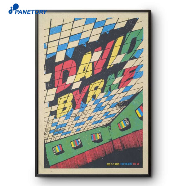 David Byrne Event Atlanta GA Dec 2-3 2025 Poster