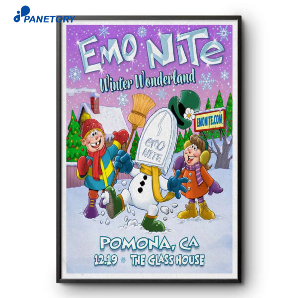 Emo Nite The Glass House Pomona CA Dec 19 2025 Poster