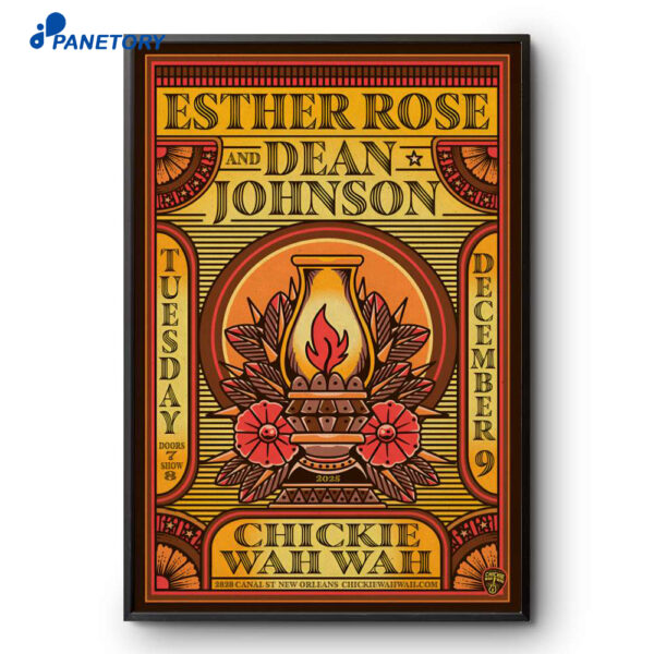 Esther Rose And Dean Johnson New Orleans LA 12.9.2025 Poster