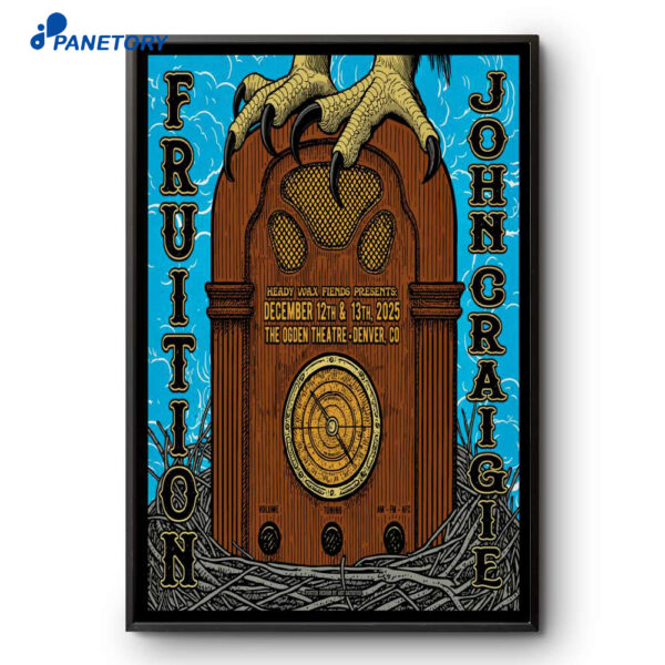 Fruiton And John Craigie Ogden Theatre Denver CO Dec 12 - 13 2025 Poster