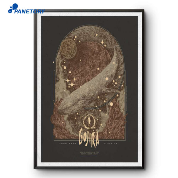 Gojira Bercy Arena Paris Nov 30 2025 Poster