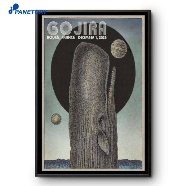 Gojira Rouen France Poster Dec 1 2025