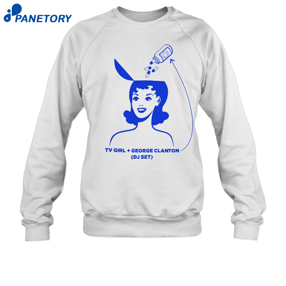 George Clanton X Tv Girl Dj Set Graphic Shirt 6 George Clanton X Tv Girl Dj Set Graphic Shirt 2