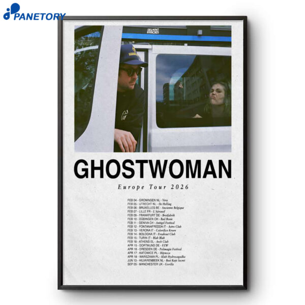 Ghostwoman EU Tour 2026 Poster