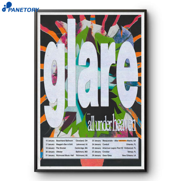 Glare Poster January Shows 2026 Poster