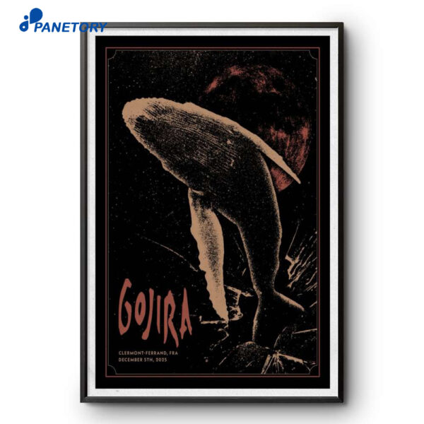 Gojira Zenith De Clermont-Ferrand 5 Dec 2025 Poster