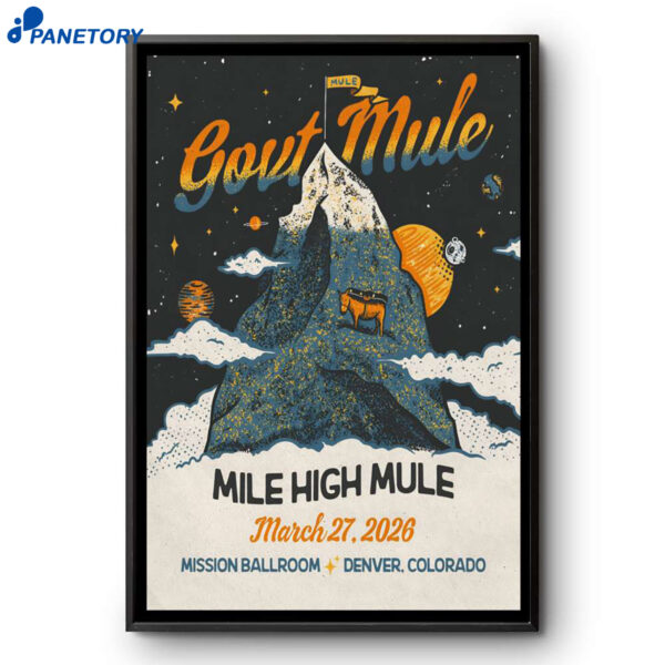 Gov't Mule Denver CO Mar 27 2026 Poster