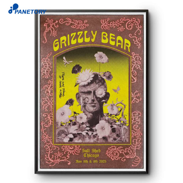 Grizzly Bear Chicago IL Nov 8-9 2025 Poster