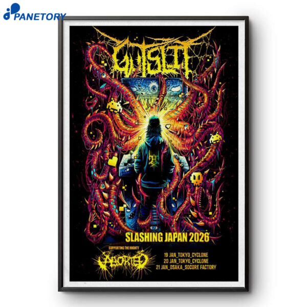 Gutslit Slashing Japan Tour 2026 Poster