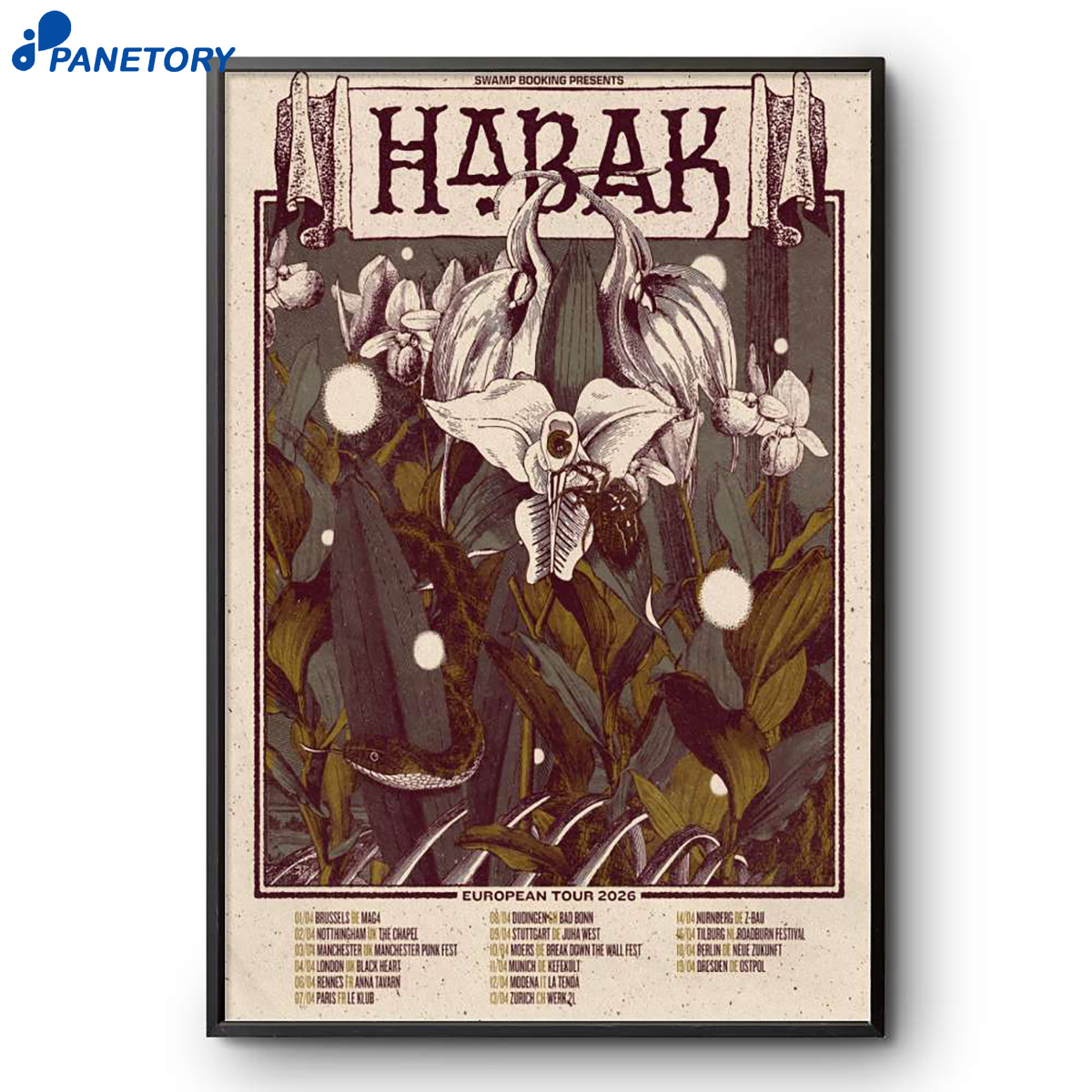 Habak European Tour 2026 Poster 2 Habak European Tour 2026 Poster