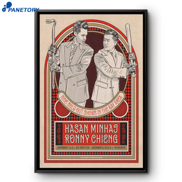 Hasan Minhaj And Ronny Chieng The Masonic San Francisco CA Dec 20-21 2925 Poster