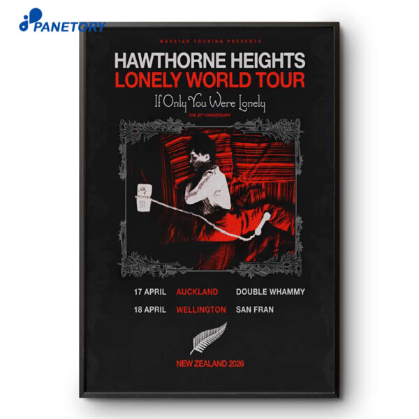 Hawthorne Heights Auckland Wellington NZ Apr 17-18 2026 Poster