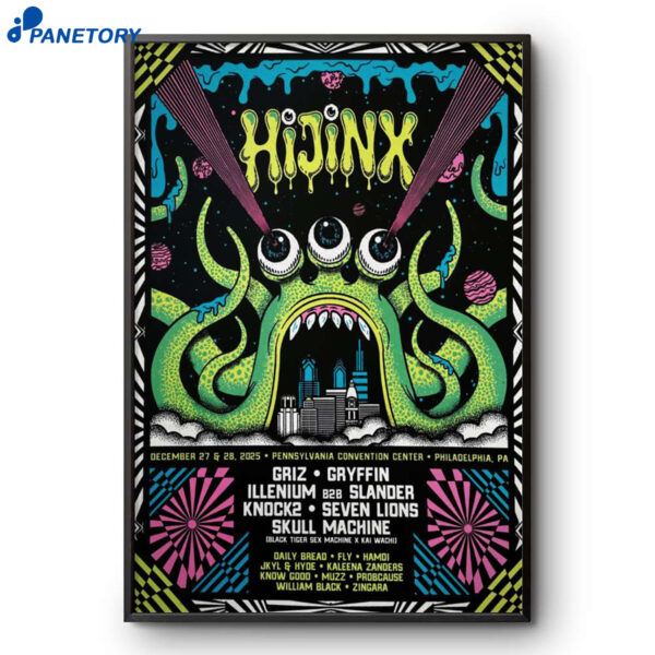 Hijinx Festival Pennsylvania Convention Center Philadelphia PA Dec 27-28 2025 Poster