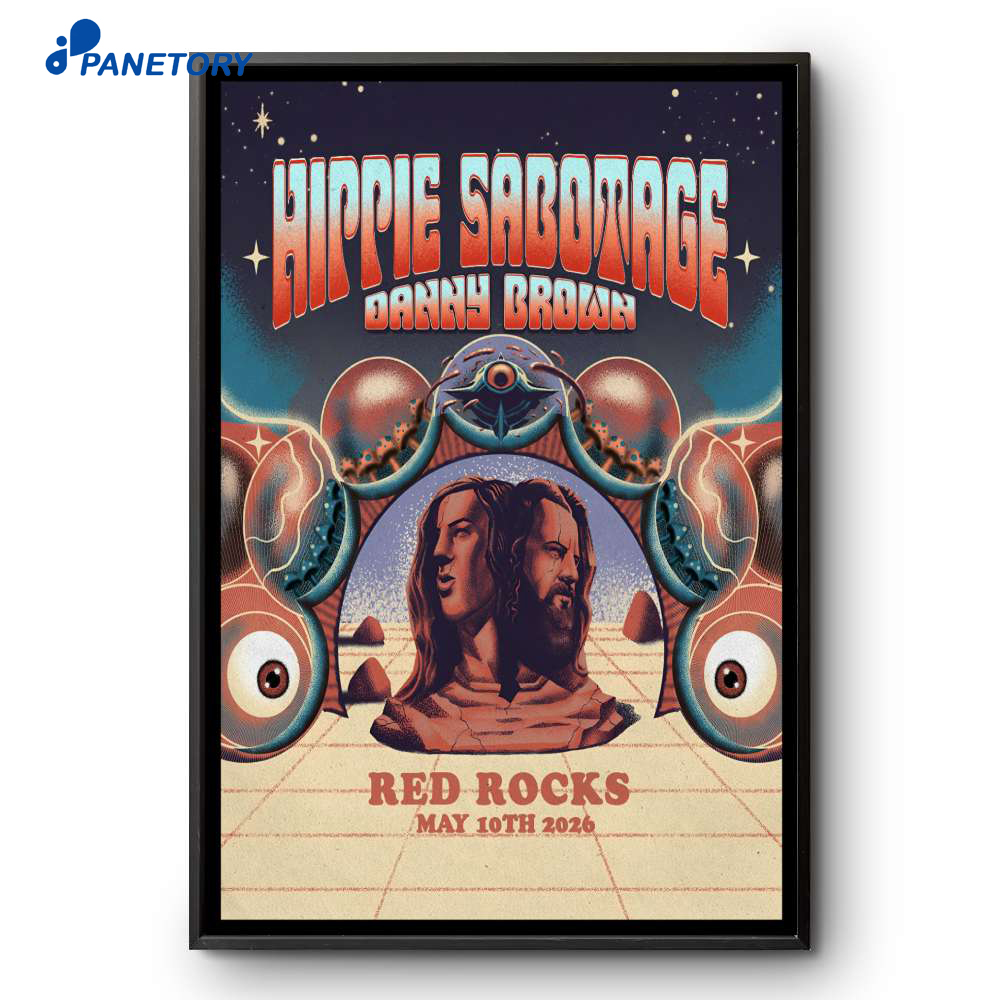 Hippie Sabotage Red Rocks May 10 2026 Poster 2 Hippie Sabotage Red Rocks May 10 2026 Poster
