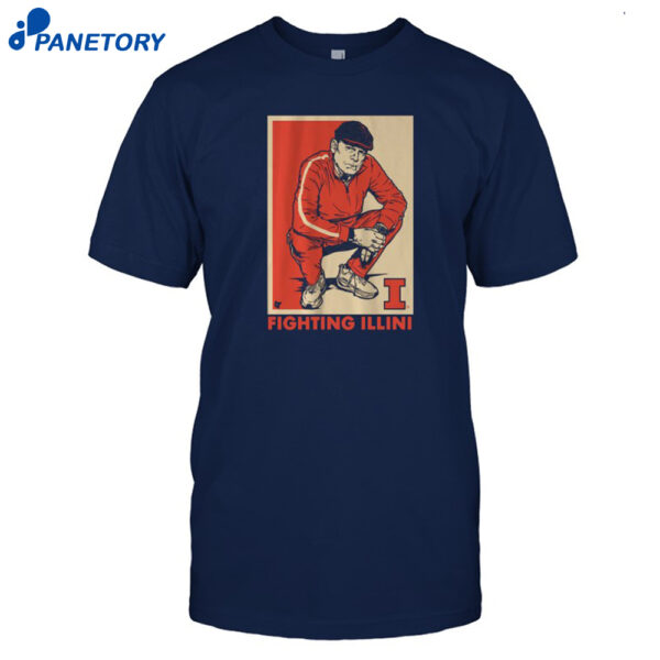 Illinois Basketball Track Suit Coach Underwood Shirt