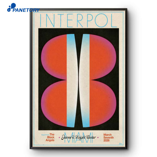 Interpol Miami FL Mar 7 2026 Poster