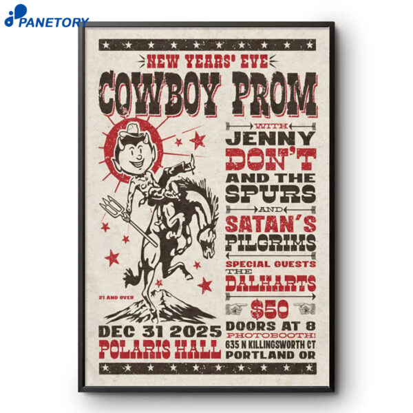 Jenny Don't And The Spurs And Satan's Pilgrims Portland NYE Dec 31 2025 Poster