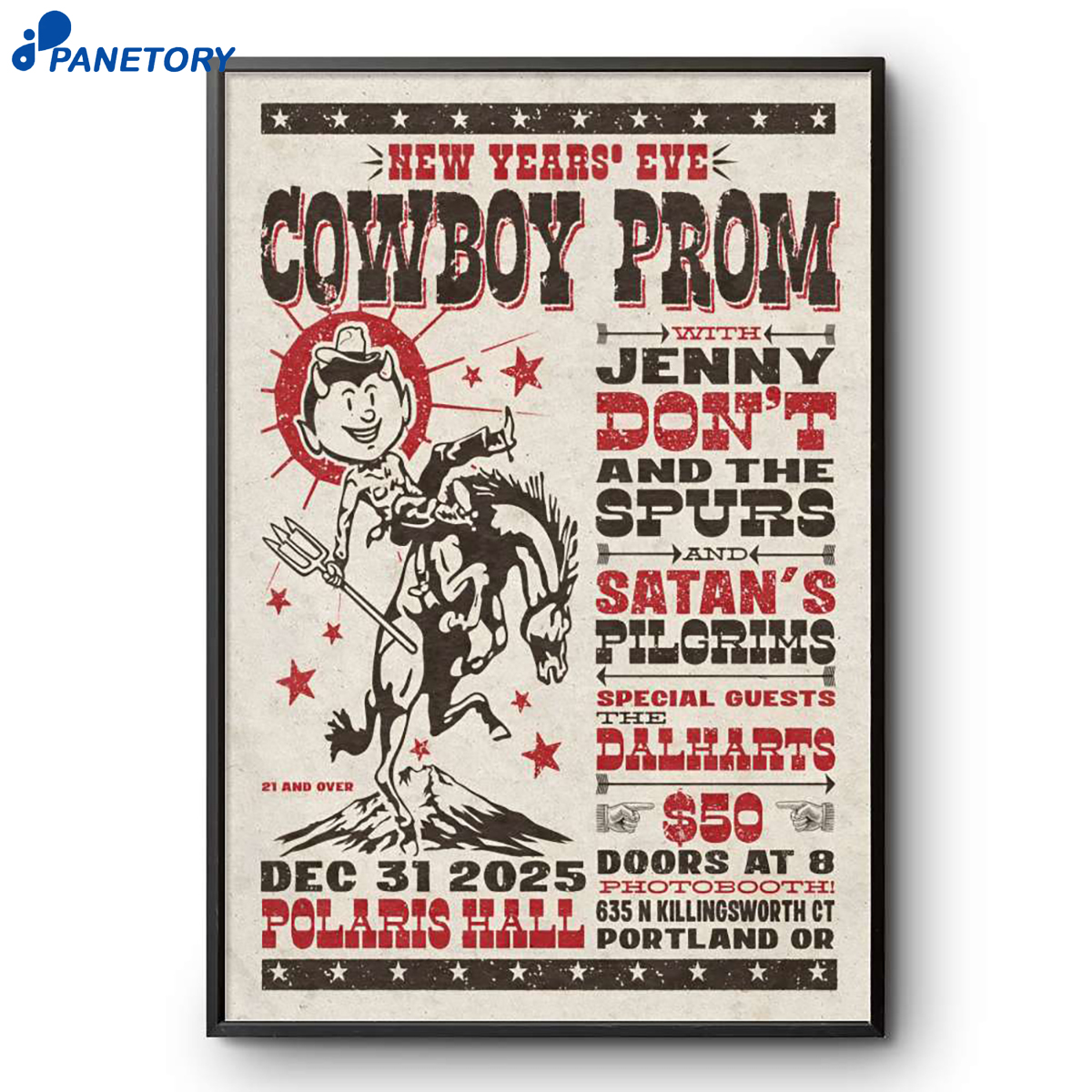 Jenny Don'T And The Spurs And Satan'S Pilgrims Portland Nye Dec 31 2025 Poster 2 Jenny Don'T And The Spurs And Satan'S Pilgrims Portland Nye Dec 31 2025 Poster