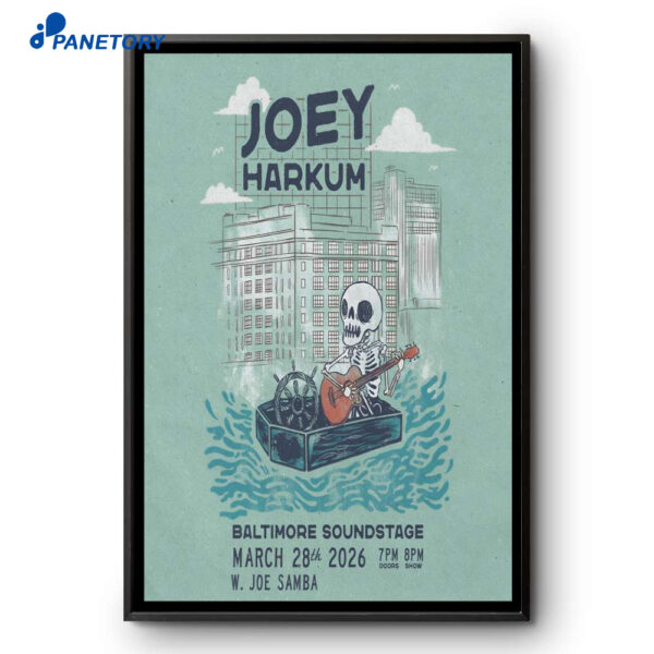 Joey Harkum Event Baltimore MD Mar 28 2026 Poster