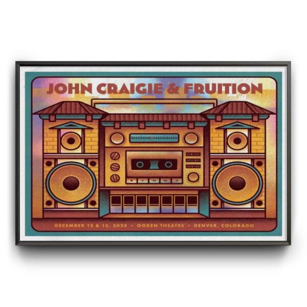 John Craigie & Fruition The Ogden Dec 12-13 2025 Poster