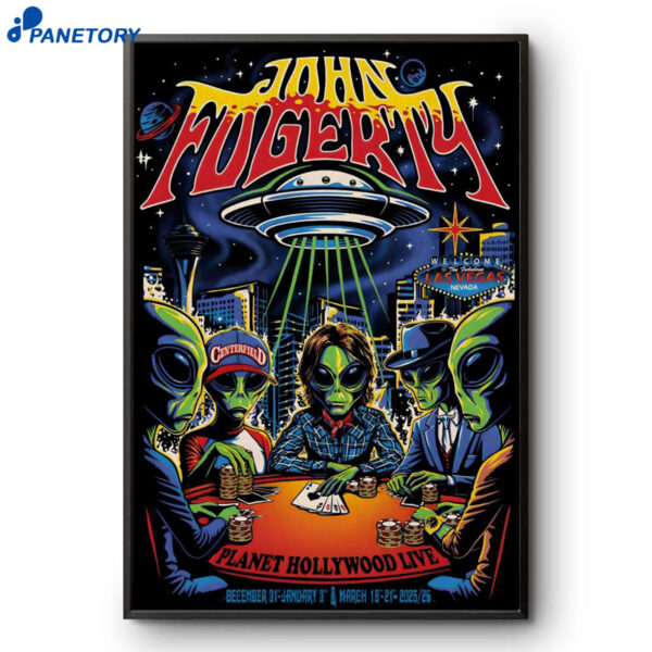 John Fogerty Planet Hollywood Live Tour 2025–2026 Poster