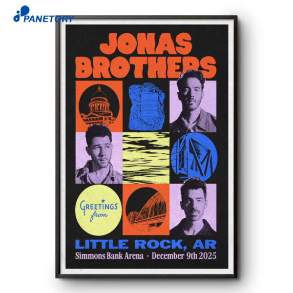 Jonas Brothers Little Rock AR Dec 9 2025 Poster