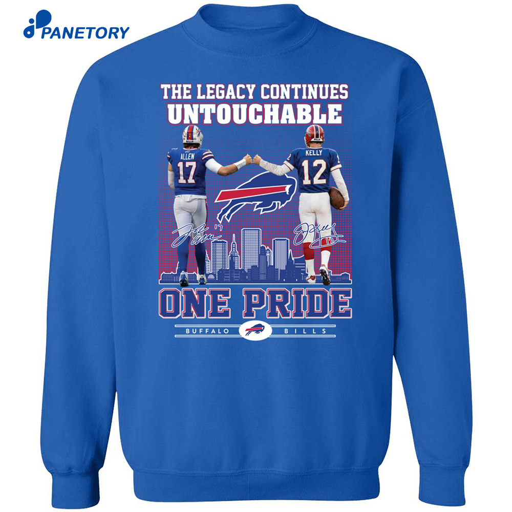 Josh Allen Jim Kelly The Legacy Continues Untouchable One Pride Shirt 6 Josh Allen Jim Kelly The Legacy Continues Untouchable One Pride Shirt 1