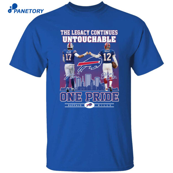 Josh Allen Jim Kelly The Legacy Continues Untouchable One PrIde Shirt