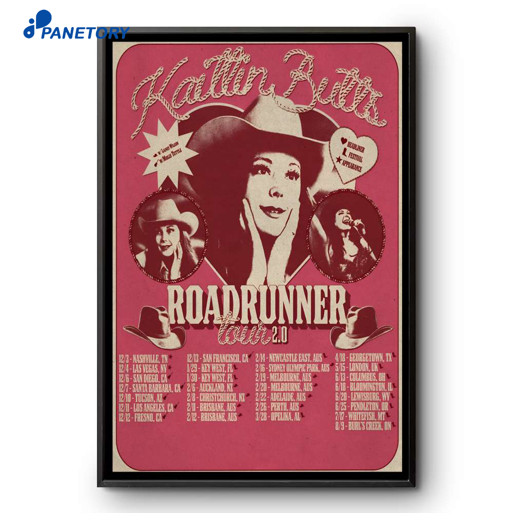 Kaitlin Butts Roadrunner Tour 2025-2026 Poster 2 Kaitlin Butts Roadrunner Tour 2025-2026 Poster