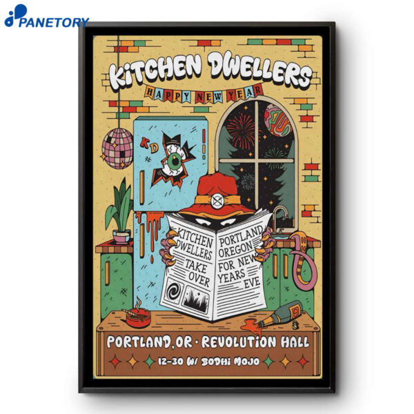 Kitchen Dwellers Revolution Hall Portland OR Dec 30-31 2025 Poster