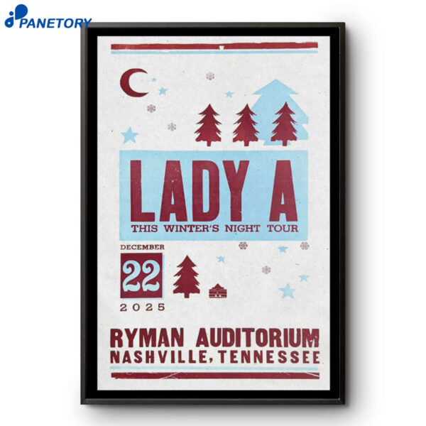 Lady A Ryman Auditorium Dec 22 2025 Poster