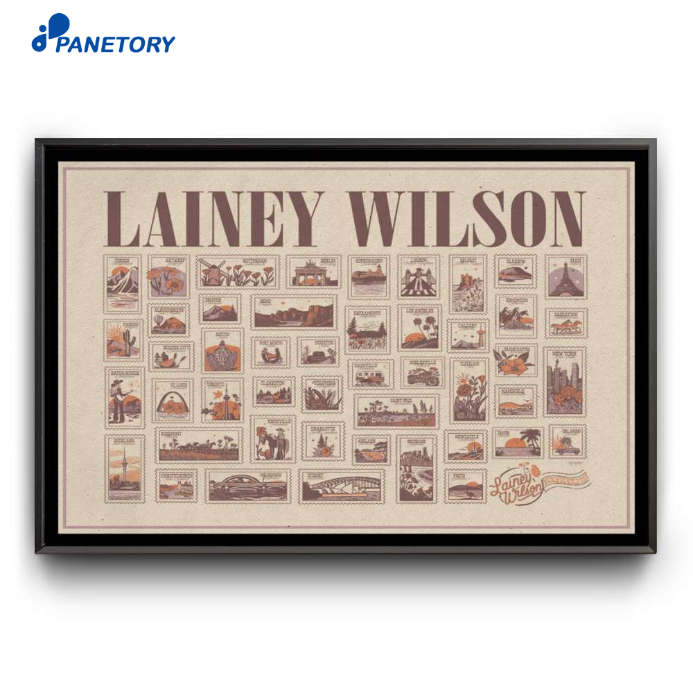 Lainey Wilson Whirl Wind World Tour 2025 Poster 2 Lainey Wilson Whirl Wind World Tour 2025 Poster
