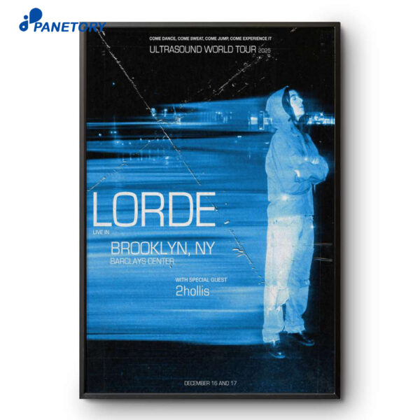 Lorde Barclays Center Brooklyn NY Dec 16-17 2025 Poster