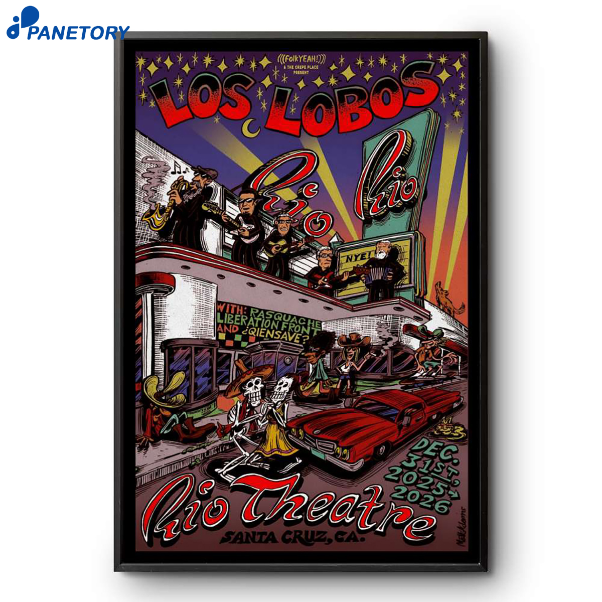 Los Lobos Santa Cruz Nye Dec 31 2025 Poster 2 Los Lobos Santa Cruz Nye Dec 31 2025 Poster