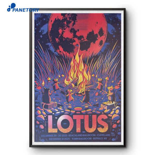 Lotus NYE Tour December 29-31 2025 Poster