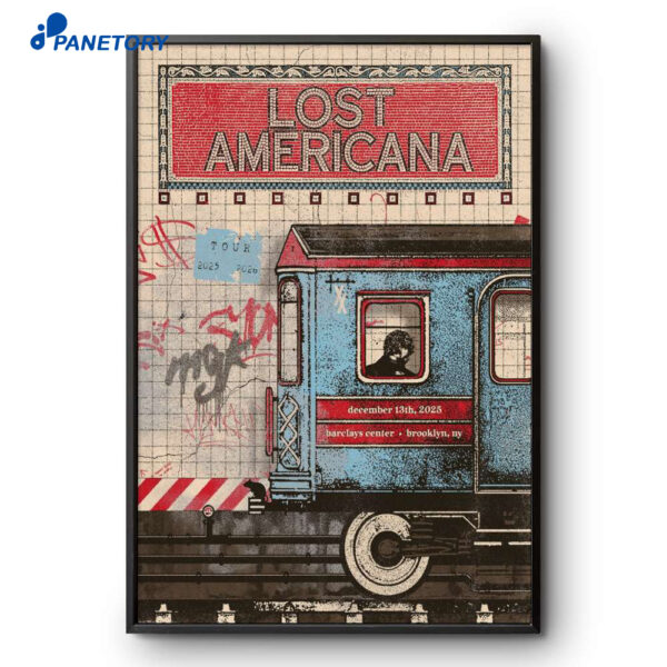 MGK Lost Americana Tour Brooklyn NY Dec 13 2025 Poster