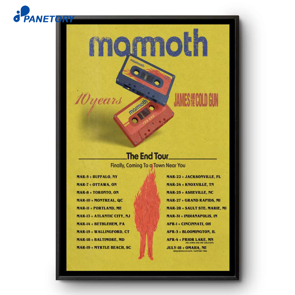 Mamoth 10 Years The End Tour 2026 Poster 2 Mamoth 10 Years The End Tour 2026 Poster