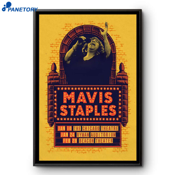 Mavis Staples The Chicago Theatre Chicago IL Jan 10 2026 Poster