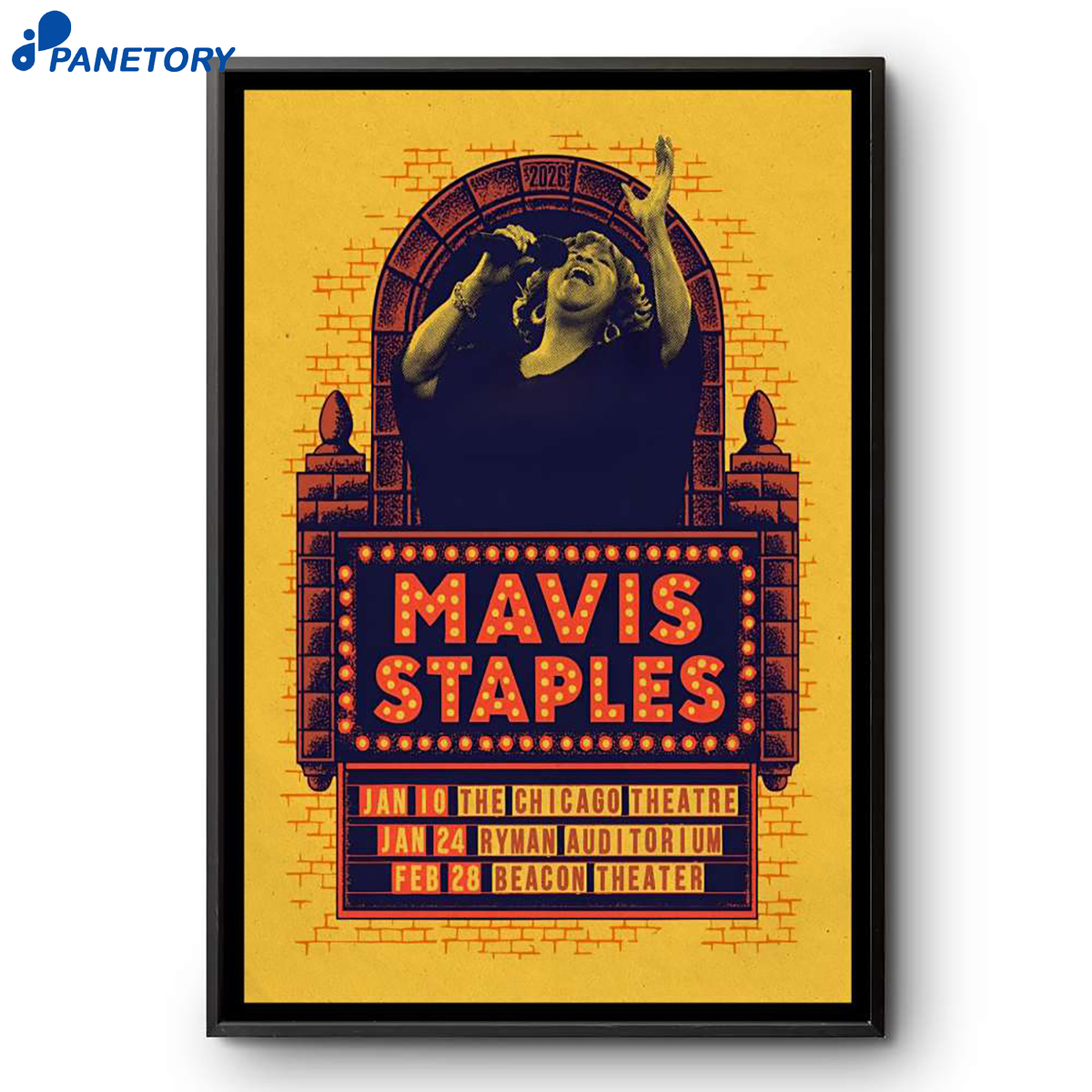 Mavis Staples The Chicago Theatre Chicago Il Jan 10 2026 Poster 2 Mavis Staples The Chicago Theatre Chicago Il Jan 10 2026 Poster