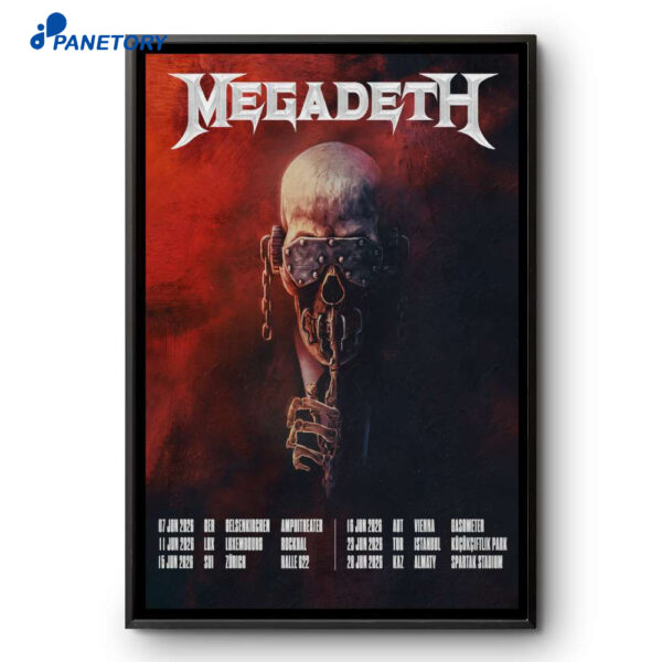 Megadeth Tour Jun 2026 Poster