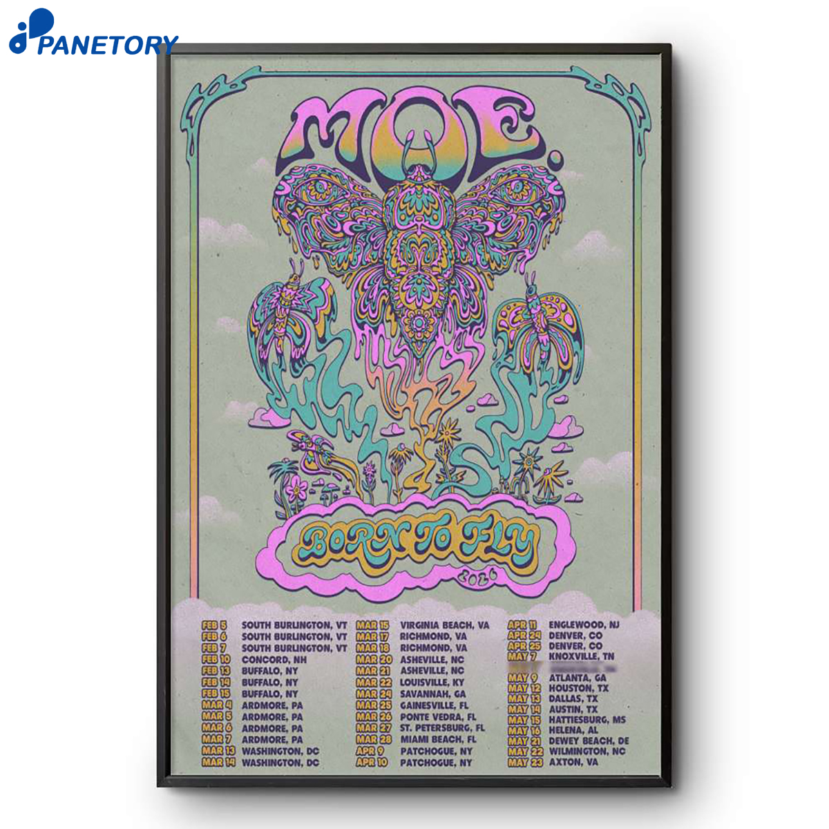 Moe. Born To Fly Tour 2026 Poster 2 Moe. Born To Fly Tour 2026 Poster