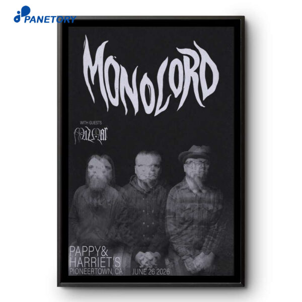 Monolord Pappy And Harriet's Pioneertown CA Jun 26 2026 Poster