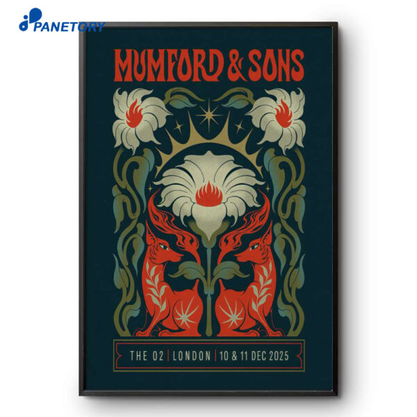 Mumford And Sons Event London UK Dec 10-11 2025 Poster