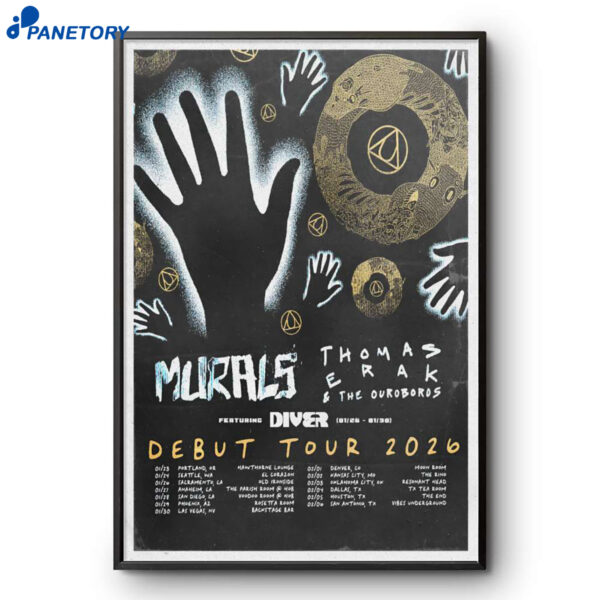 Murals Debut Tour 26 Poster