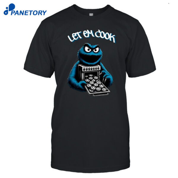 Myron Gaines Wearing Let Em Cook Shirt