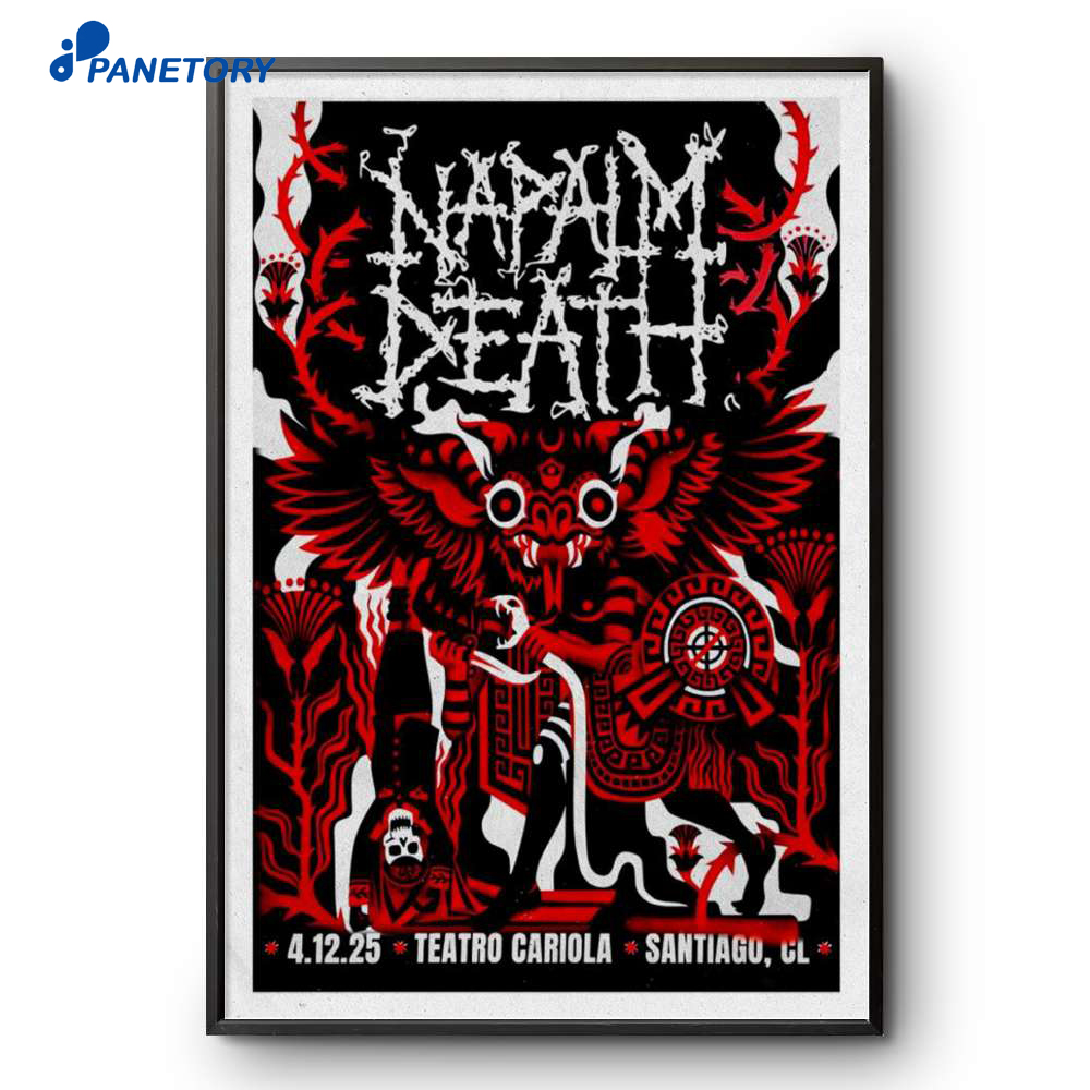 Napalm Death Santiago 4 Dec 2025 Poster 2 Napalm Death Santiago 4 Dec 2025 Poster