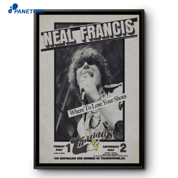 Neal Francis Tipitina's New Orleans LA May 1-2 2026 Poster