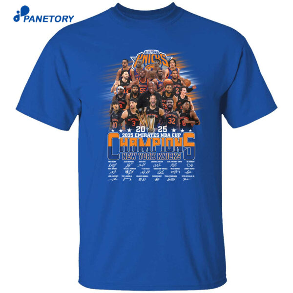 New York Knicks 2025 Champions Signature Shirt